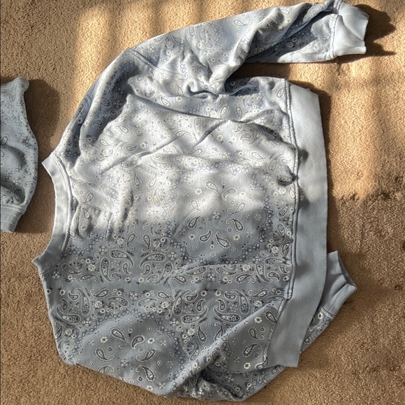 Aerie Light Blue Embroidered Pajama Set - Picture 7 of 8